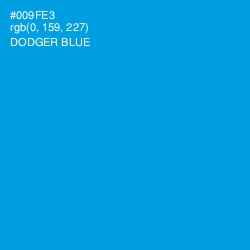 #009FE3 - Dodger Blue Color Image